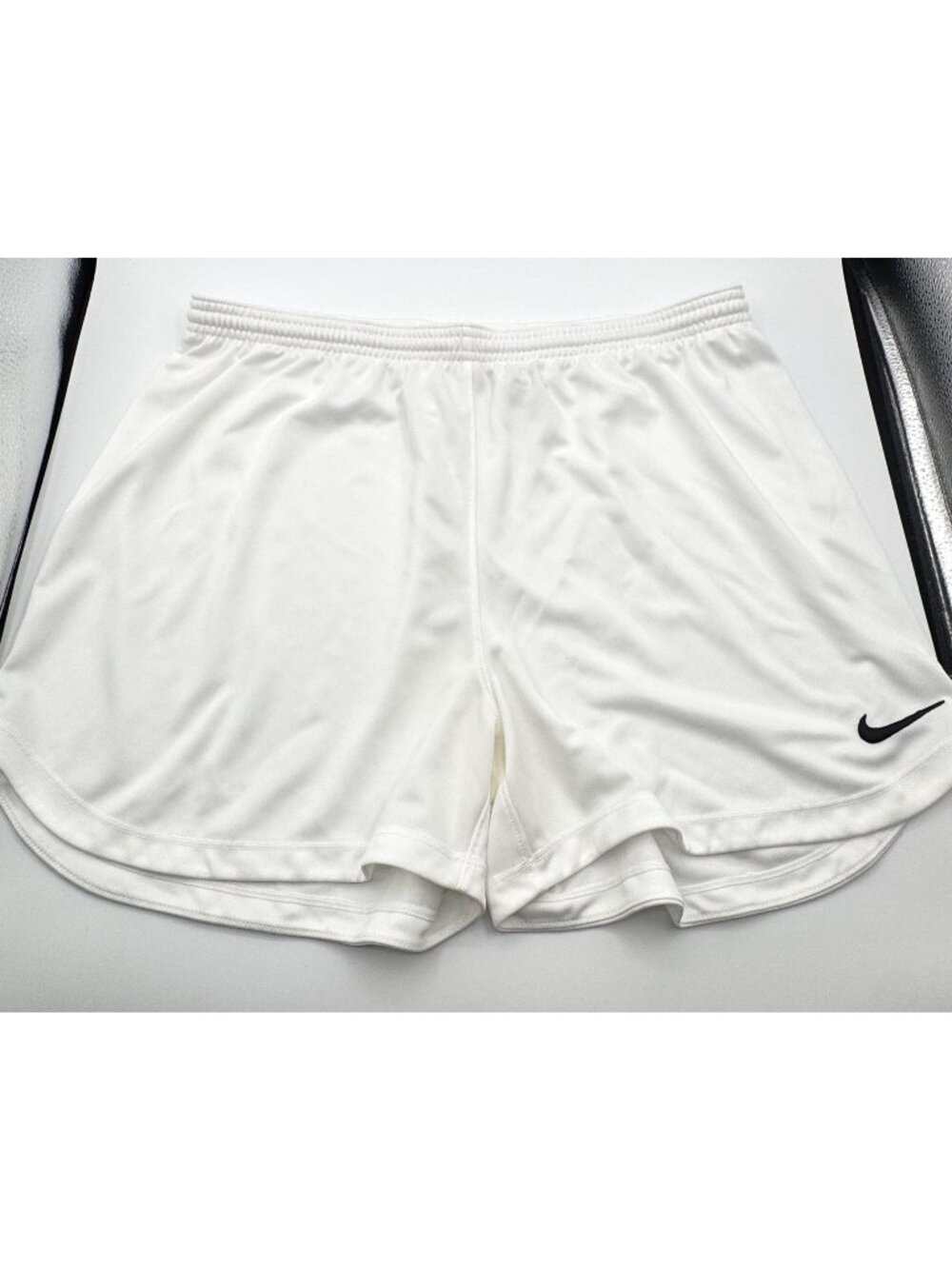Nike Dri-Fit Athletic Sport White Shorts Women Size Large